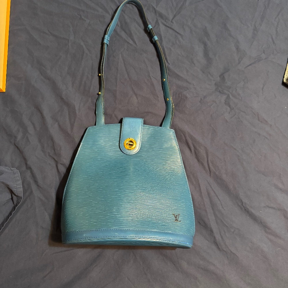 Blue Louis Vuitton Epi Cluny/SOLD
